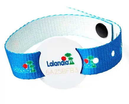 Braccialetti RFID stampati digitalmente con slider in plastica